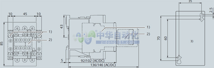 ！！！！SIEMENS+3RT6024系列接触器+安装方式1