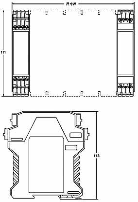 F3SX-N-□□□R系列继电器安全输出型控制器安装方式